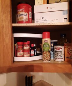 Copco Non-Skid Turntable, 2-Tier, 12-Inch, White/Gray 23 81ivYtRlWvL