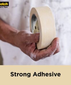Scotch Contractor Grade Masking Tape, Tan, Tape for General Use, Multi-Surface Adhesive Tape, 0.94 Inches x 60.1 Yards, 9 Rolls 0.94" Width 25 81ivkU iKLL 1