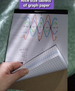 Amazon Basics Quad Ruled Graph Paper Pad, 600 Count, 6 pack of 100 Sheets, White, Letter Size 8.5 x 11-Inch 22 81ivrJNo5L