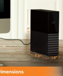 Alternative view of Western Digital 8TB My Book Desktop External Hard Drive, USB 3.0, External HDD with Password Protection and Backup Software - WDBBGB0080HBK-NESN