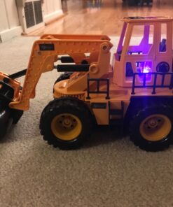 Top Race (TR-113 5 Channel Full Functional Remote Control Tractor Toy Front Loader | 14 x 6 x 8 inch Electric RC Remote Control Construction Toy Tractors with Lights & Sounds 20 81iwF9FnTnL