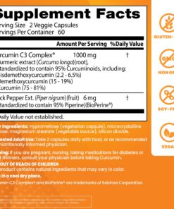 Doctor's Best DRB-00107 High Absorption Curcumin From Turmeric Root with C3 Complex & BioPerine 500mg (120 Capsules) 10 81ix6plMJJL 2