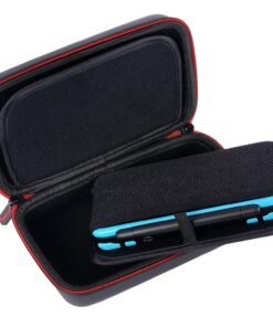 Smatree Carrying Case for New Nintendo 3DS XL/New 2DS XL, Hard Protective Shell Travel Case for Nintendo New 3DS/Nintendo New 3DS XL-Super NES Edition- Black/Red Black Red 49 81ixFbxWnFL