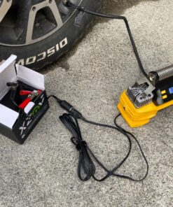 AstroAI Portable 160 PSI Heavy Duty Tire Inflator Pump with Screen, Dual Cylinders & Dual Motors, Dual Power Air Compressor for SUVs, RVs, ORVs, Trucks, Cars, Air Mattresses, etc., Auto Off, LED Light 1-yellow 35 81iyN3Db7nL