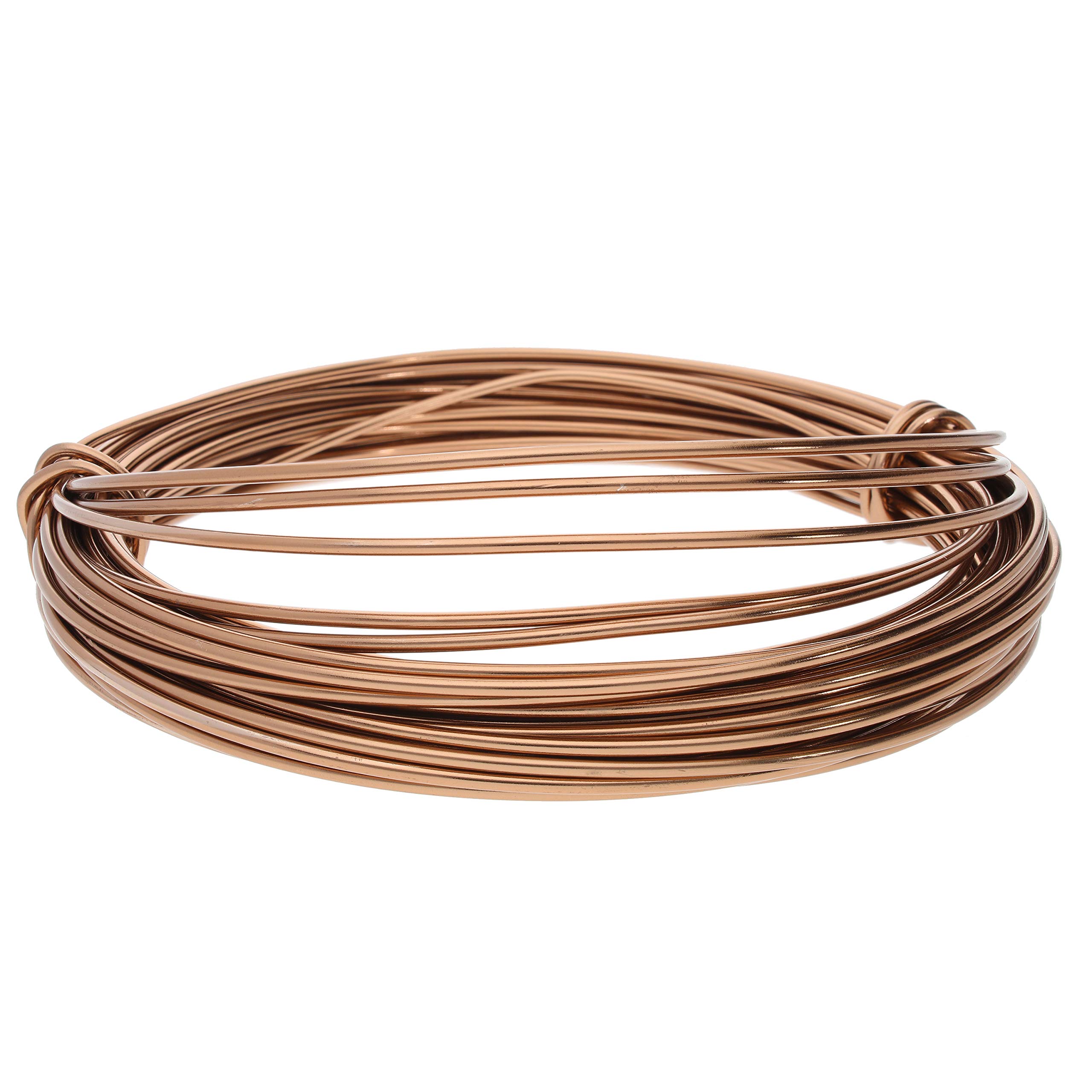 Filo Di Alluminio Per Artigianato, Calibro 12 (2,05 Mm), 11,8 Metri, Colore Oro Chiaro, Anodizzato, Resistente Alla Ruggine