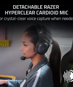 Razer Barracuda X Wireless Gaming & Mobile Headset (PC, Playstation, Switch, Android, iOS): 2.4GHz Wireless + Bluetooth - Lightweight - 40mm Drivers - Detachable Mic - 50 Hr Battery - Roblox Edition 13 81j 0XR6DL