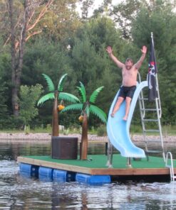 RecPro 5 Step Removable Boarding Boat Ladder | AL-A5 | Marine Pontoon Boat Dock | Heavy Duty Aluminum 40 81j0PeTuOmL