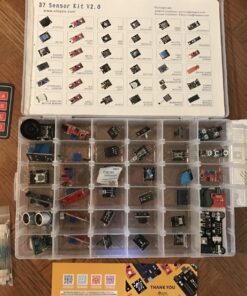 ELEGOO Upgraded 37 in 1 Sensor Modules Kit with Tutorial Compatible with Arduino IDE UNO R3 MEGA Nano V2 37 81j0ZOea8NL 1