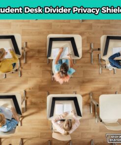 22-Pack Desk Dividers for Students - Durable & Waterproof Plastic Study Carrel Divider, Classroom Folders Teacher Supplies, Easy-to-Clean Plastic Privacy Shield Folder Boards for Student Desks, Black 22 18 81j0rDiRuL