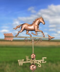 Good Directions Galloping Horse Weathervane, Pure Copper 22 81j10M4C0gL