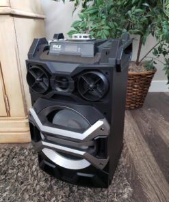 Pyle 500 Watt Outdoor Portable BT Connectivity Karaoke Speaker System - PA Stereo with 8" Subwoofer, DJ Lights Rechargeable Battery Microphone, Recording Ability, MP3/USB/SD/FM Radio - PWMA325BT 27 81j1sNJGW3L