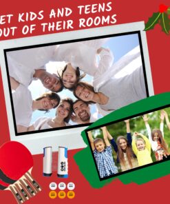 IntegraFun Pro Ping Pong Paddle Set with Ping Pong Net- Bracket Clamps,3-star Ping Pong Balls, Storage Case - Retractable Net and Post Set Adjustable to any Table - Indoor Outdoor Games for Family 17 81j2lVvjL