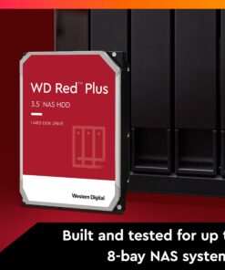 Western Digital 4TB WD Red Plus NAS Internal Hard Drive HDD - 5400 RPM, SATA 6 Gb/s, CMR, 256 MB Cache, 3.5" -WD40EFPX 9 81j3R1Bs4SL