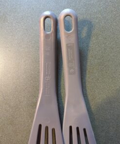 Matfer Bourgeat Exoglass® High Temperature Pelton Slotted Spatula, Professional Fish Turner, Safe for Nonstick Pans, Grey 19 81j4XfJmRmL