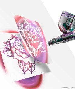 Master Airbrush Multi-Purpose Gold Airbrushing System Kit with Portable Mini Air Compressor - Gravity Feed Dual-Action Airbrush, Hose, How-To-Airbrush Guide Booklet - Hobby, Cake Decorating, Tattoo 14 81j4i2hgQzL