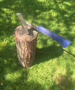 ESTWING Camper's Axe - 16" Hatchet with Forged Steel Construction & Shock Reduction Grip - E44A 16" (Inches) Blue 45 81j5 QYM2OL