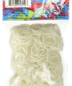 Alternative view of Rainbow Loom Official White Rubber Bands Refill 600 Count + 24 C-Clips