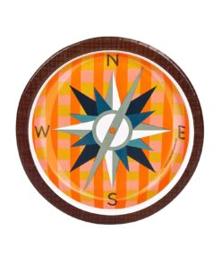 BirthdayExpress Let's Go Camping Party Supplies - Dessert Plates (8)