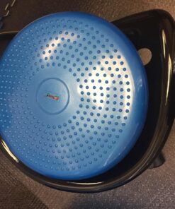 AppleRound Air Stability Wobble Cushion with Hand Pump, 13.5in/34cm Diameter, Balance Disc for Adult, Sensory Wiggle Seat for Kid Blue 41 81j9TuPNQGL