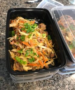 16 Pack - SimpleHouseware 1 Compartment Food Grade Meal Prep Storage Container Boxes, 28 Ounces 16 Pack 31 81jAe2ZH30L