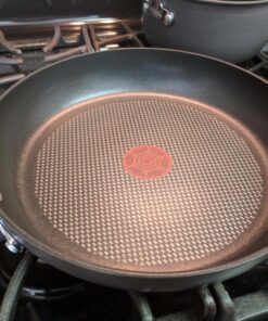 T-fal Ultimate Hard Anodized Nonstick Cookware Set 17 Piece Oven Safe 400F, Lid Safe 350F Pots and Pans, Dishwasher Safe Black 17-Piece 45 81jBoEZqOcL