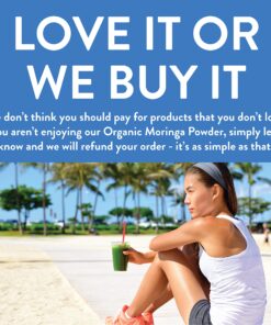 FGO Organic Moringa Oleifera Leaf Powder, 100% Raw from India, 16oz (Pack of 1) 1 Pound (Pack of 1) 23 81jCDHkawL