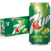 7UP Lemon Lime Soda, Naturally Flavored and Caffeine Free, 12 Fl Oz Cans (pack of 12)