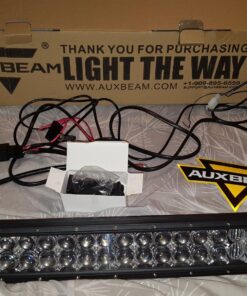 Auxbeam 22 Inch LED Light Bar Curved 120W LED Off Road Driving Lights Spot Flood Combo Fog Lamp 5D Lens with Wiring Harness for Pickup Car Trucks SUV ATV UTV Offroad Vehicle 22 Inch Curved Led Bar 75 81jDp6M wsL