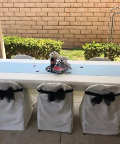 Craft And Party, Black Fabric Tulle Roll 54 Inch by 40 Yards (120 ft) Fabric Tulle Bolt for DIY Tutu Skirt, Wedding and Decoration (Black) 54" x 40 yards 38 81jF6LM8iL