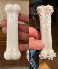 Nylabone Power Chew Toys Variety Triple Pack - Dog Toys for Aggressive Chewers - Indestructible Dog Bones for Small Dogs - Chicken, Bacon & Peanut Buter Flavors, Small/Regular (3 Count) Small up to 25 lbs. 47 81jG2sf7XL