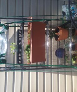 Gardman R687 4-Tier Mini Greenhouse, 27" Long x 18" Wide x 63" High,Black 54 81jH4BpsWPL