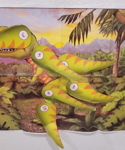 Beistle Pin The Tail On The Dinosaur Game, 18" x 21½", Multicolored, Birthday, Children's party, Halloween, Christmas 25 81jI67xrcLL