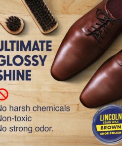 Lincoln Stain Wax Shoe Polish - 2-1/8 oz Black 23 81jI8oqBdEL