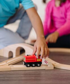 Alternative view of Melissa & Doug Classic Wooden Figure Eight Train Set (22 pcs)