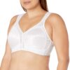 Playtex Women's 18 Hour Comfort-Strap Wireless, Full-Coverage Bra with 4-Way Trusupport, Single Or 2-Pack 34DD White 1 5 81jJZYezYL