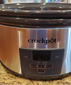 Crock-Pot Choose-a-Crock 6 Quart and Split 2.5 Quart Double Slow Cooker and Food Warmer, Programmable Slow Cooker with Timer, Stainless Steel 36 81jLVI9khjL
