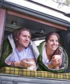 CANWAY Double Sleeping Bag,2 Person Sleeping Bag Lightweight Waterproof with 2 Pillows for Camping, Backpacking, or Hiking for Adults or Teens Queen Size XL & XXL Army Green 25 81jLlr1kPhL