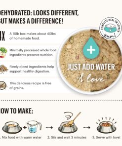 The Honest Kitchen Human Grade Dehydrated Grain Free Dog Food – Complete Meal or Dog Food Topper – Chicken 10 lb (makes 40 lbs) 10 Pound (Pack of 1) 30 81jLoLNgwZL