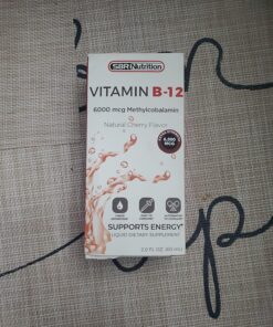Extra Strength 6000mcg Vitamin B12 Sublingual Liquid Drops - Methylcobalamin, VIT B 12 Supports Energy, Max Absorption, 60 Servings, Non-GMO, Vegan Friendly, Manufactured in The USA Natural Cherry - 6000mcg 17 81jMOmmrVmL