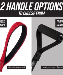 Leashboss Short Dog Leash for Dog Training | Padded Traffic Handle Short Leash for Dog Training, Total Comfort When Dog Walking | Traffic Leash for Dogs Large, Medium, Small | Short Nylon Dog Lead 12 Inch Black/Red/Grey 26 81jMjr5FYdL 1