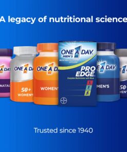 One A Day Men’s Pro Edge Multivitamin, Supplement with Vitamin A, Vitamin C, Vitamin D, Vitamin E and Zinc for Immune Health Support* and Magnesium for Healthy Muscle Function, Tablet 50 Count 50 Count (Pack of 1) Supplement Tablet 21 81jMtRyrJfL