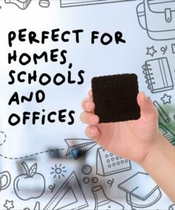 Impresa Mini Magnetic Dry Erase Erasers for Kids and Adults - 12 Pack - Whiteboard Erasers for School, Home, and Office - Classroom Supplies (2x2 Inches) 24 81jO71VicwL