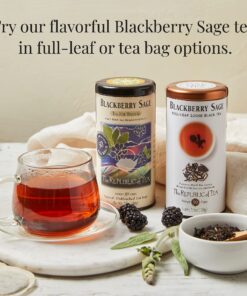 The Republic of Tea Blackberry Sage Black Tea | 50 Tea Bags, Gourmet Black Tea 50 Count (Pack of 1) 22 81jOASSEAAL