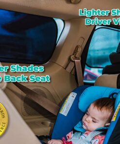 Alternative view of kinder Fluff Car Window Shade (4Pack)-The Only Certified Car Window Sun Shade for Baby Proven to Block 99.95% UVR - Mom's Choice Gold Award Winning - Car Seat Sun Protection 20x12in (51x31cm) 2 Semi Transparent + 2 Transparent