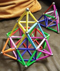 MONILON 160 Pcs Magnet Building Sticks Kids Toys, Lengthen Magnetic Construction Building Blocks Set 3D Brain Training Learning Educational DIY STEM Toys 33 81jPM7G7GGL