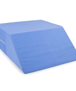 DMI Ortho Bed Wedge Elevated Leg Pillow, Supportive Foam Wedge Pillow for Elevating Legs, Improved Circulataion, Reducing Back Pain, Post Surgery and Injury, Recovery, Blue 8" x 20" x 24" 8 Inch 30 81jPQvtOdL