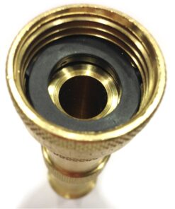 Hose Nozzle High Pressure for Car or Garden - Made in USA - Solid Brass - 2 Nozzle Set - Adjustable Water Sprayer from Spray to Jet - Heavy Duty - Fits Standard Hoses - with Gardening Secret E-Book 14 81jQjtrxsaL