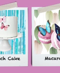 Sugar Robot Inc. Edible Butterflies Small Premium Crafted Made in the USA Cake and Cupcake Toppers, Decoration (Blue) Blue 25 81jQr6jZaLL