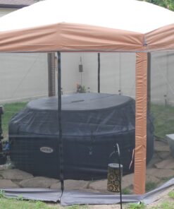 Coleman Back Home Screen Canopy Tent with Instant Setup, Outdoor Gazebo for Bug-Free Lounging, Shelter Fits Over Picnic Tables for Parties, Events, Tailgating, Picnics, & More 12 X 10 Ft 47 81jRbKVzxkL