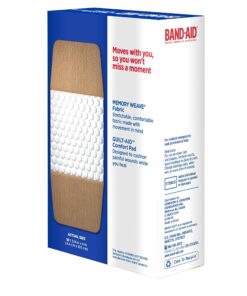 JOHNSON & JOHNSON 5685 Flexible Fabric Extra Large Adhesive Bandages, 1 1/4-Inch x 4-Inch , 10/Box 20 81jRmLKf11L